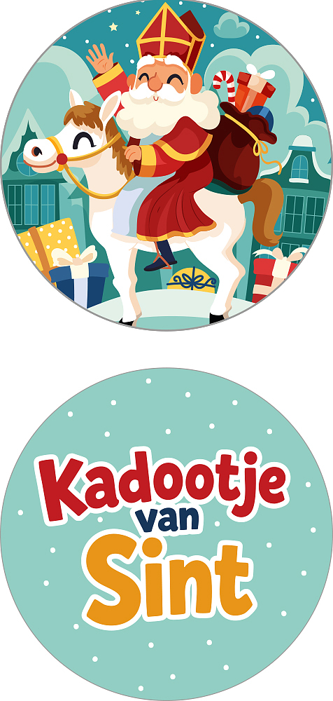 Kadosticker Kadootje van Sint Assorti van 2