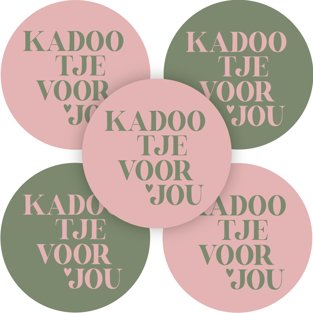 Kadosticker Kadootje voor Jou Poeder Olijf