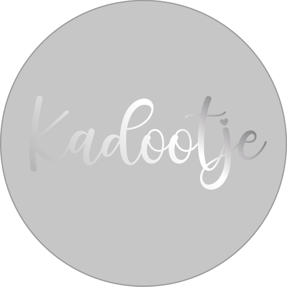 Kadosticker Kadootje Zilverfolie
