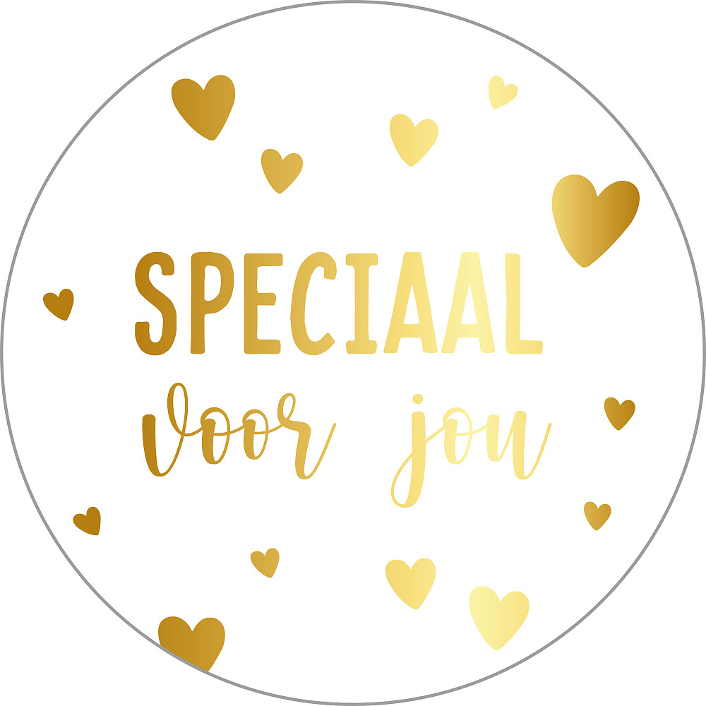 Kadosticker Speciaal voor Jou Golden Hearts