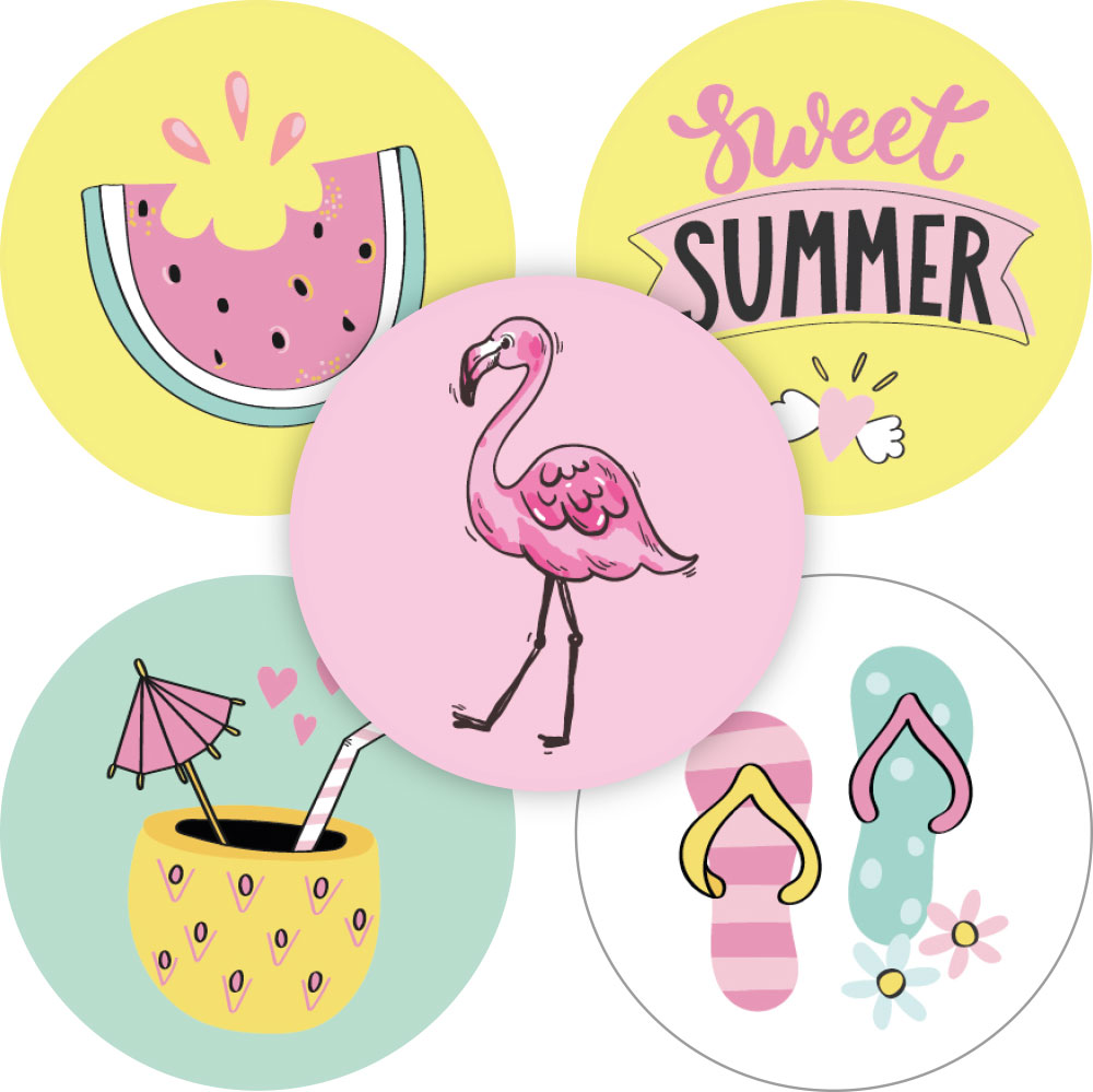 Kadosticker Sweet Summer Assorti van 5