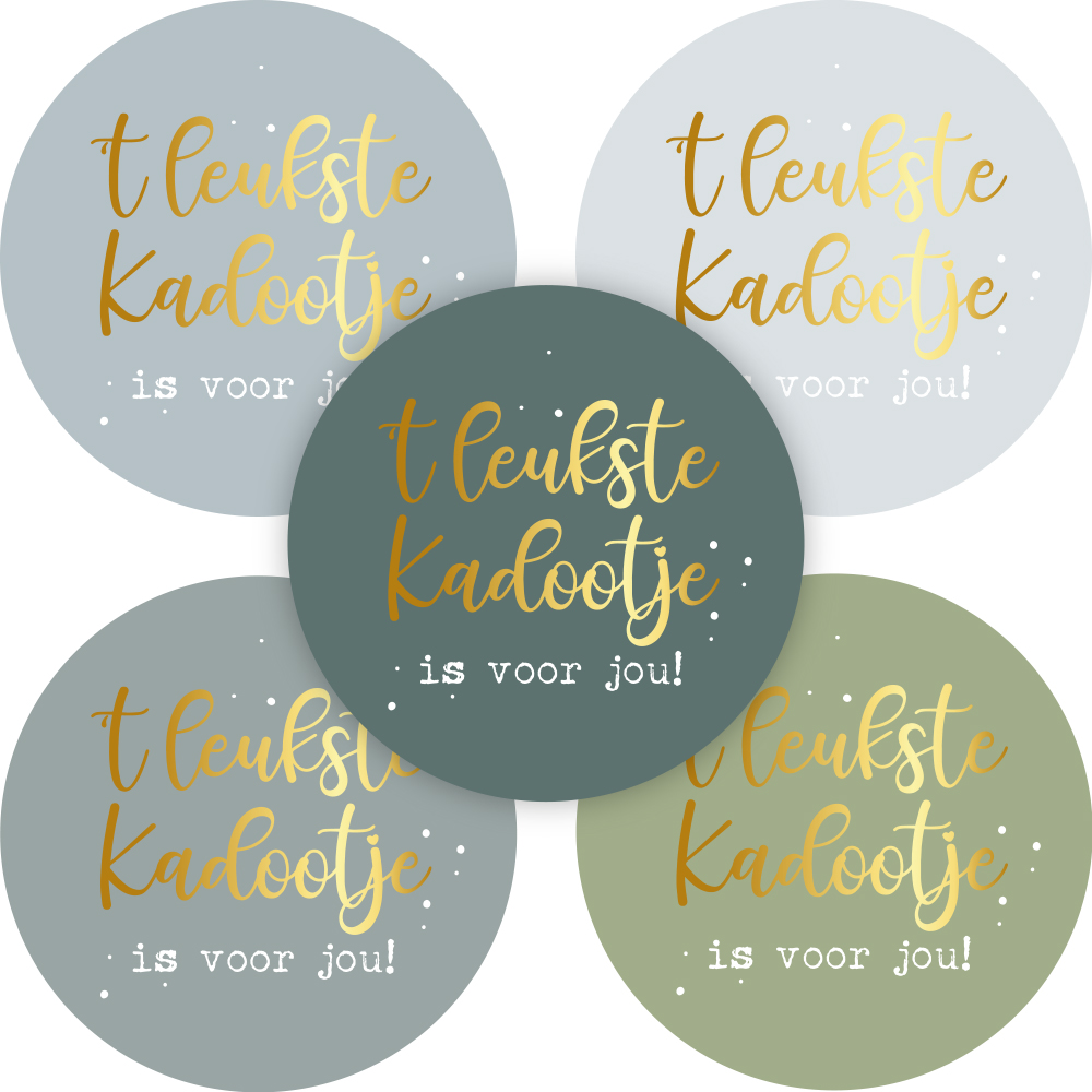 Kadosticker t Leukste Kadootje is voor Jou Assorti