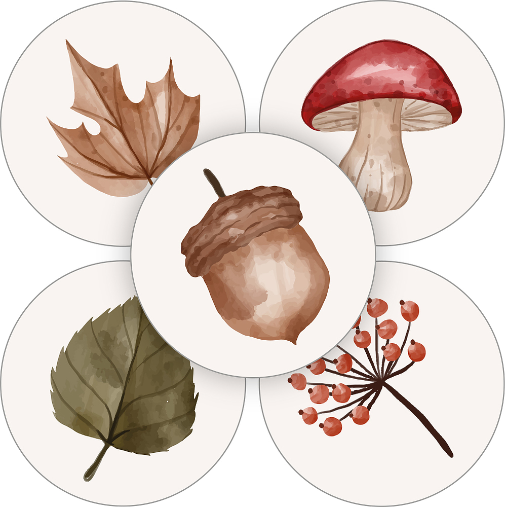 Kadosticker Vintage Herfst Assorti