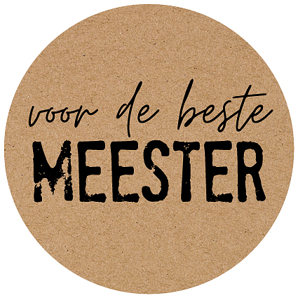 Kadosticker Voor de beste Meester