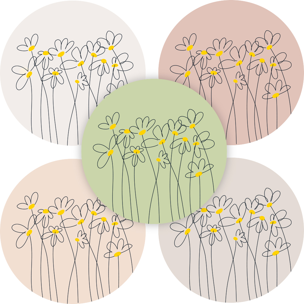 Kadosticker Wild Flowers Assorti