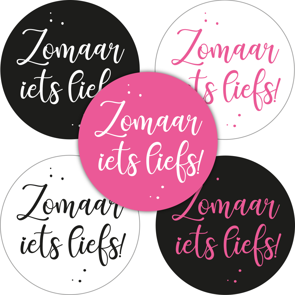 Kadosticker Zomaar iets Liefs! Assorti van 5