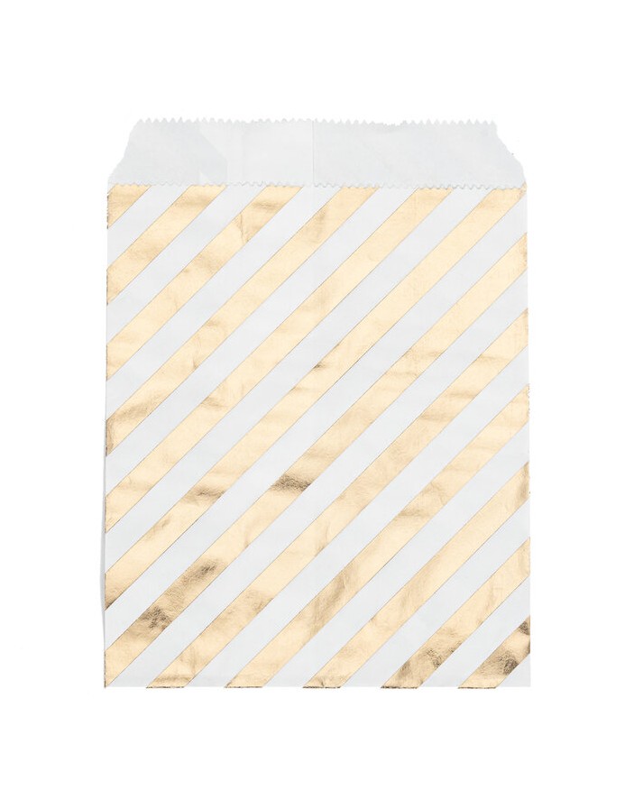 Kadozakje Goud Gestreept 10x12cm