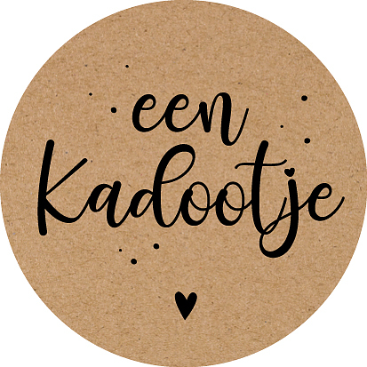 Kadosticker Een Kadootje Kraft