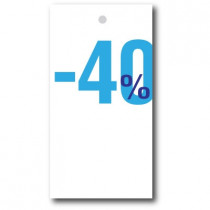 Kledingkaartje -40% Blauw