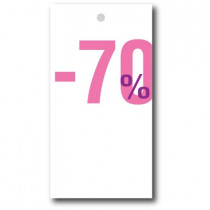 Kledingkaartje -70% Roze