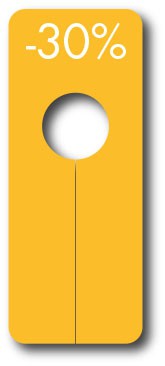 Kledingrekverdeler -30% Geel