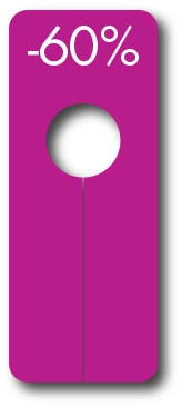 Kledingrekverdeler -60% Paars