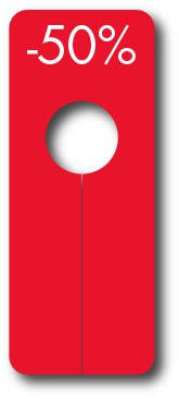 Kledingrekverdeler -50% Rood