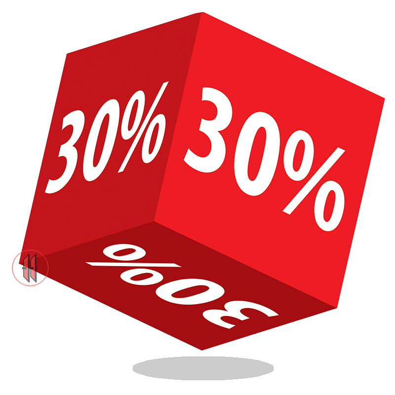 Kortingskubus 30%