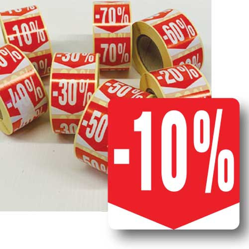 Kortingssticker -10%