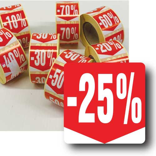 Kortingssticker -25%