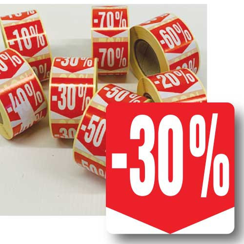 Kortingssticker -30%