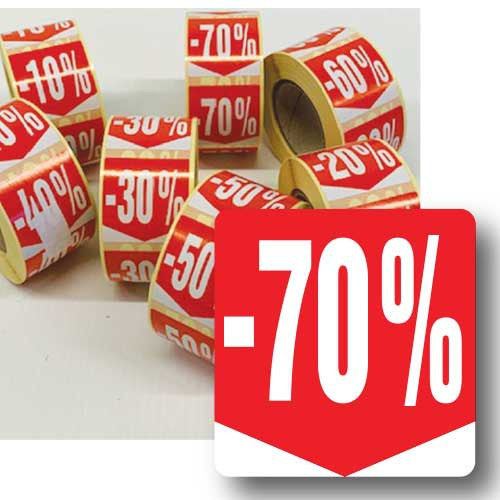 Kortingssticker -70%