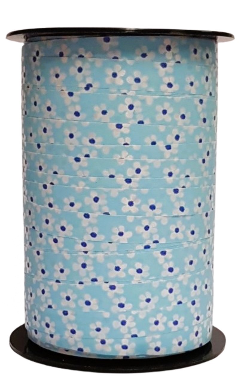 Krullint Bloemetjes Blauw