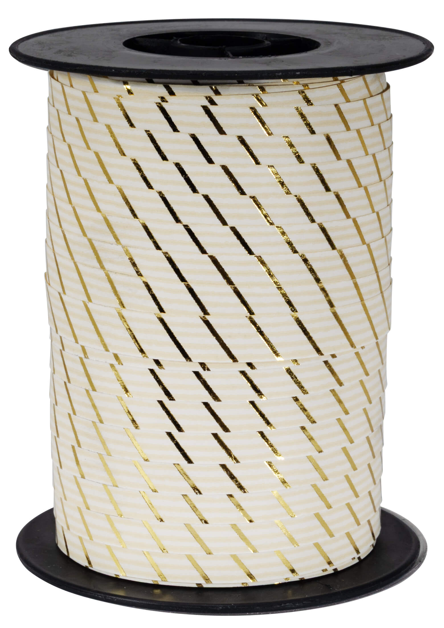 Krullint Creme met Streepjes Goudfolie