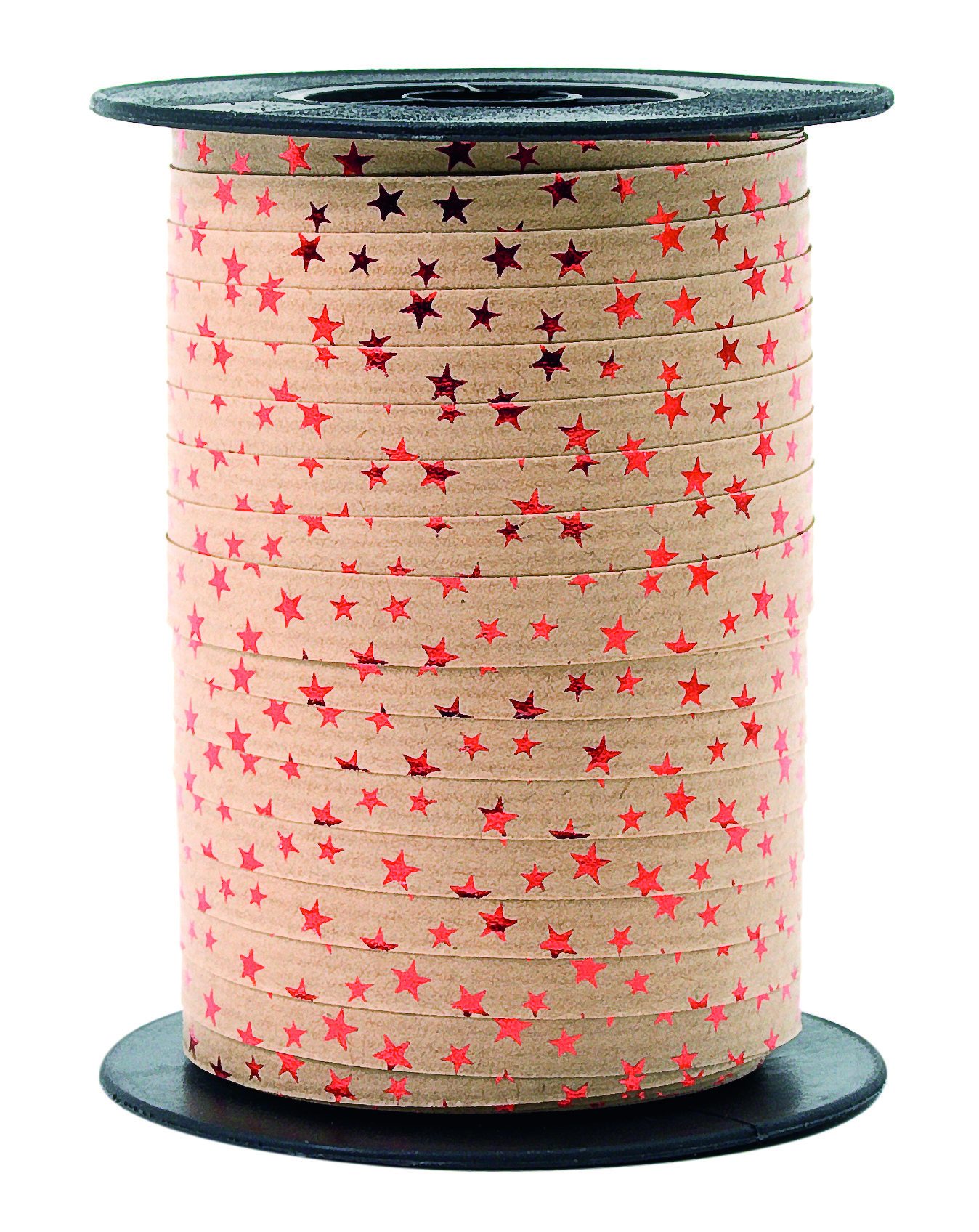 Krullint Little Stars Kraft Metallic Rood