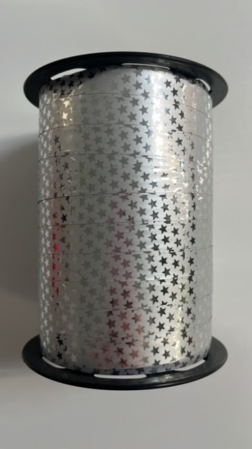 Krullint Metallic Stars Zilver