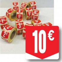 Prijssticker € 10