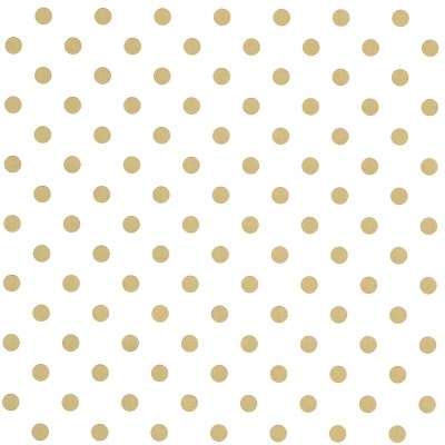 Kadopapier Gold Dots on White Kraft