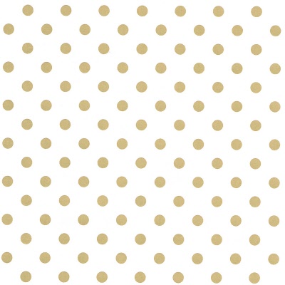 Kadopapier Gold Dots on White Kraft