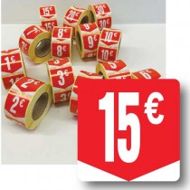 Prijssticker € 15
