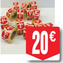 Prijssticker € 20