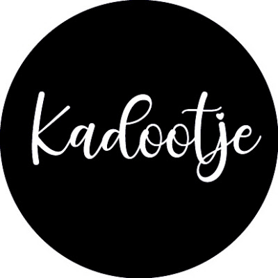 Kadosticker Kadootje Zwart Wit