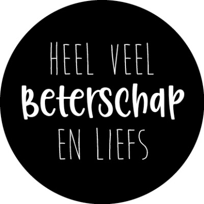 Kadosticker Heel veel Beterschap en Liefs