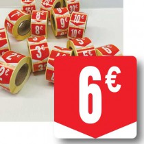 Prijssticker € 6