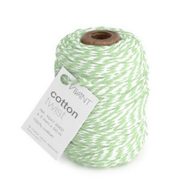 Bakkerstouw Cotton Twist Koord Mint 50mtr