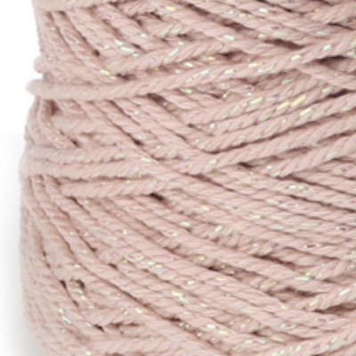 Cotton Irise Roze Parelmoer Touw