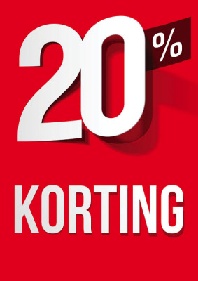 Raambiljet 20% Korting