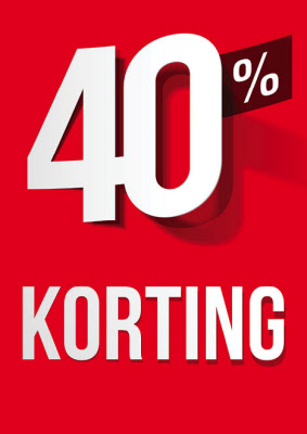 Raambiljet 40% Korting