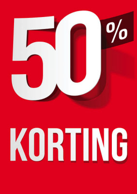 Raambiljet 50% Korting