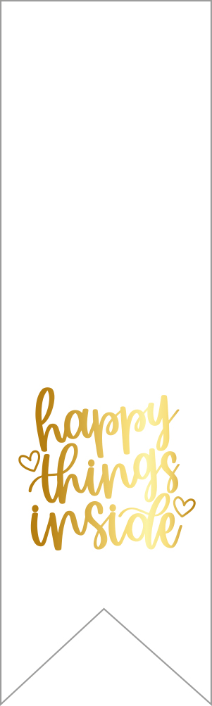 Labelsticker Happy Things Inside