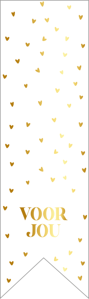 Labelsticker Voor Jou Hearts