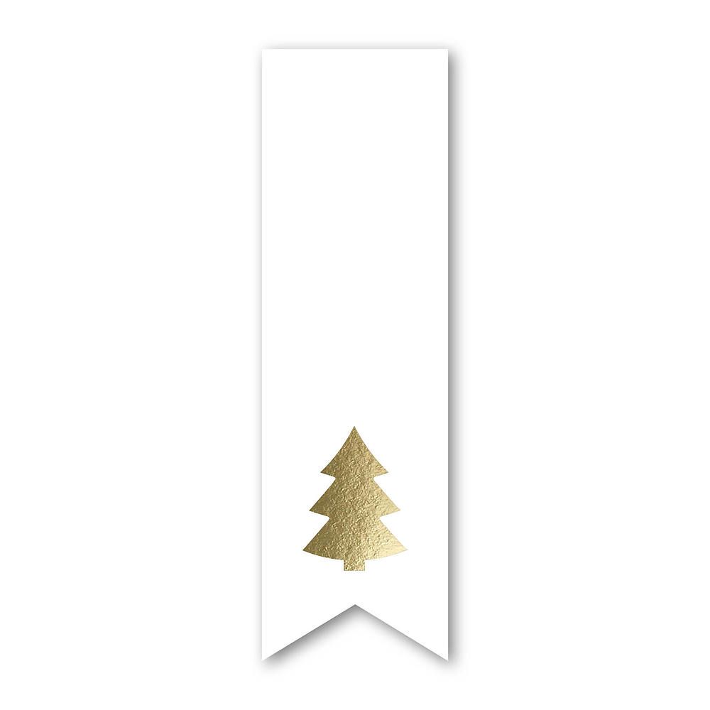 Labelsticker White Gold Tree