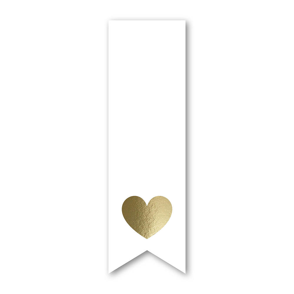 Labelsticker White Gold Heart