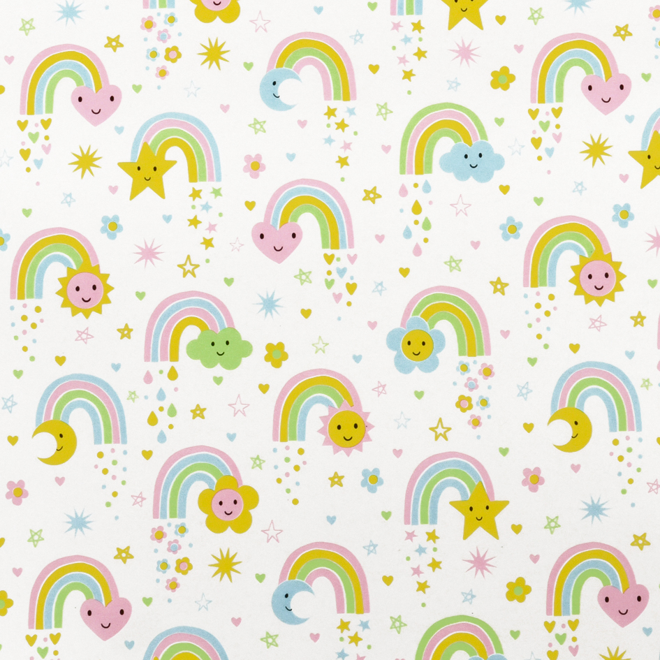Luxe Kadopapier Baby Pastel Rainbow