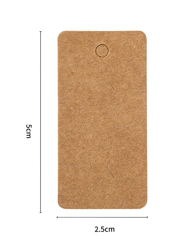 Manilla Labels met Ponsgat 2,5x5cm