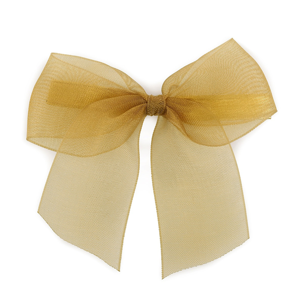 Organza Strik met Clipsluiting Goud