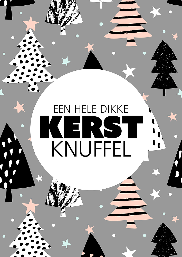 Postkaart Een hele Dikke Kerst Knuffel