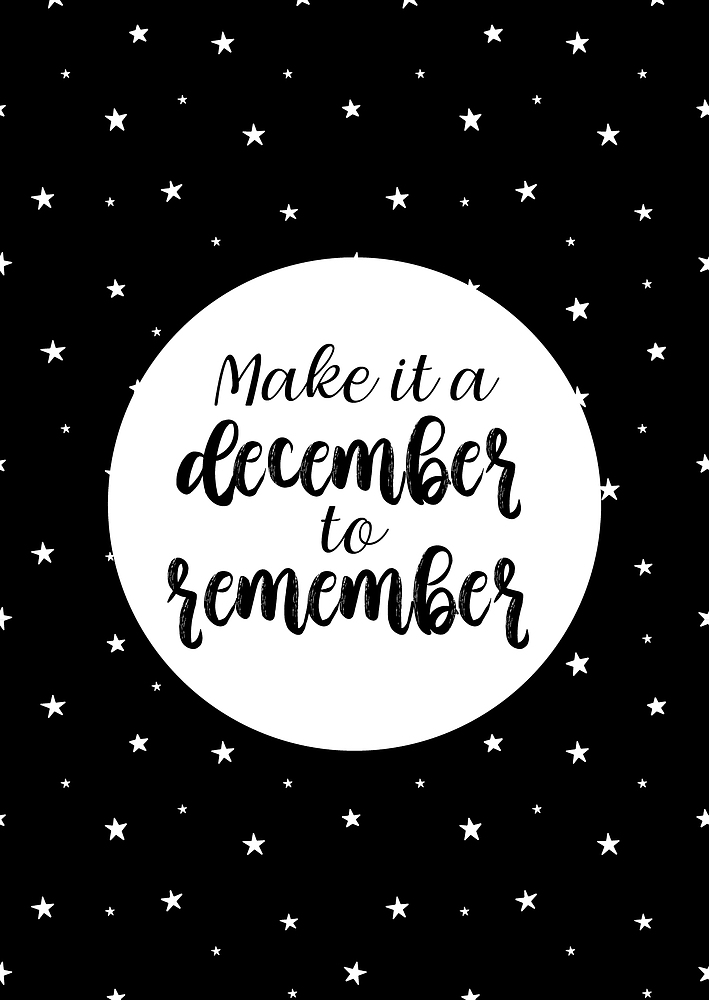 Postkaart Make it a December to Remember