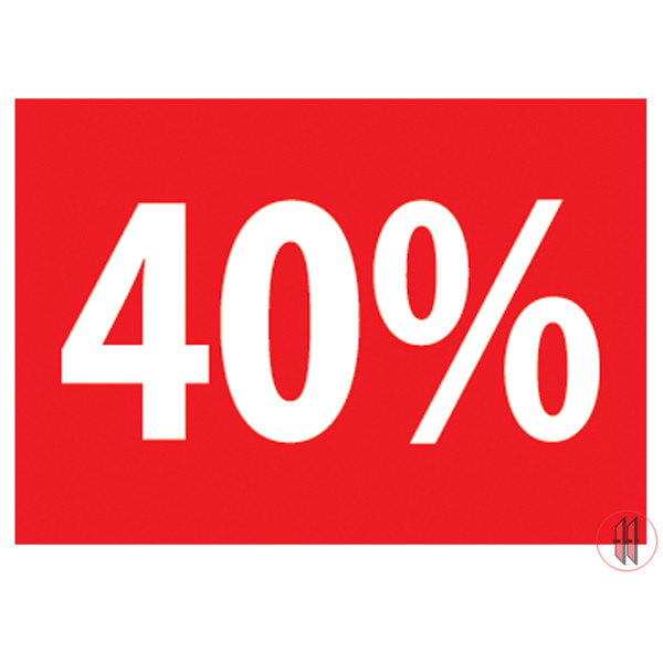 Prijskaart A4 40%