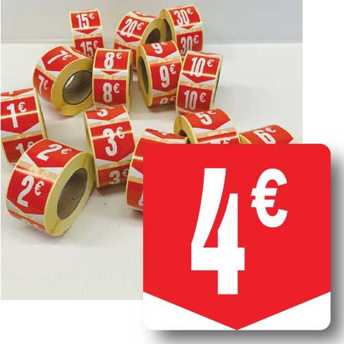 Prijssticker € 4